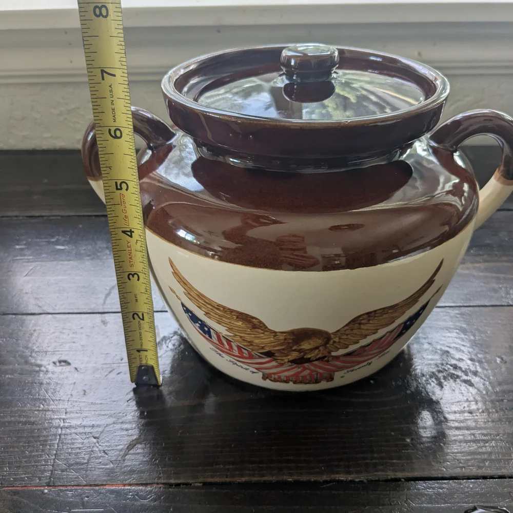 Vintage McCoy Pottery Bean Pot - Picture 2 of 5